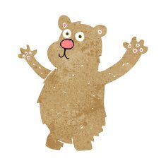 Cartoon funny bear N14