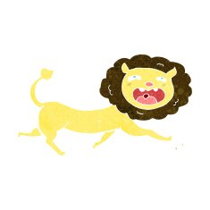 Cartoon Lion N149