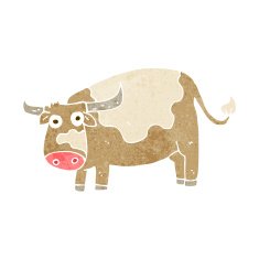 Cartoon Cow N115