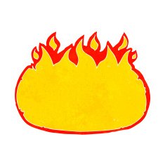 cartoon fire border N10