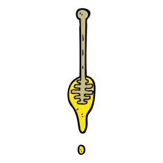 cartoon honey dipper N10