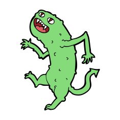 Cartoon monster N168