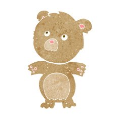 cartoon funny teddy bear N18