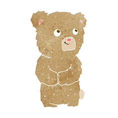 cartoon teddy bear N317