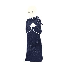 cartoon skeleton in black robe N8