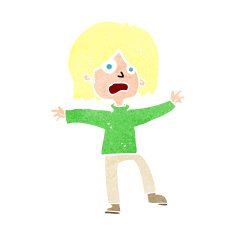 cartoon unhappy person N12