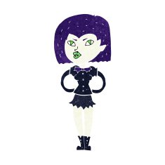 Cartoon Vampire Girl N287