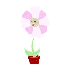 cartoon flower N546