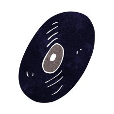 cartoon vinyl record N6