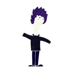 cartoon vampire man N134