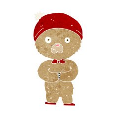 cartoon teddy bear N318