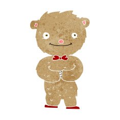 cartoon teddy bear N319