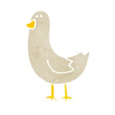 Cartoon Bird N493
