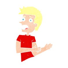 cartoon stressed man N91