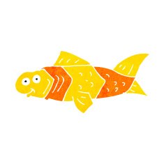 cartoon funny fish N44
