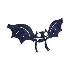 cartoon vampire bat N40