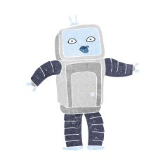 Funny Cartoon Robot N64