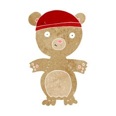 cartoon teddy bear N322