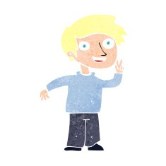 cartoon boy posing for photo N11