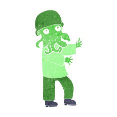 cartoon monster man N18