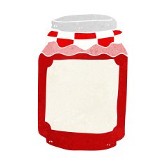 cartoon jar of jam N14
