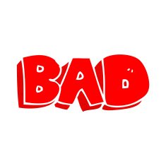 cartoon bad sign N11