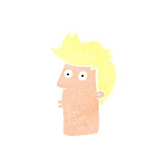 cartoon surprised man N175
