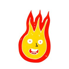 cartoon friendly fireball N22