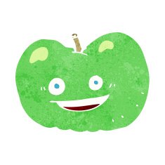 Cartoon Apple N171