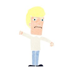 cartoon angry man N131