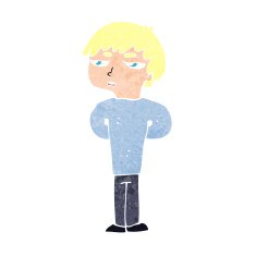 cartoon antisocial boy N12