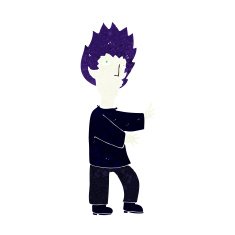 cartoon vampire man N135