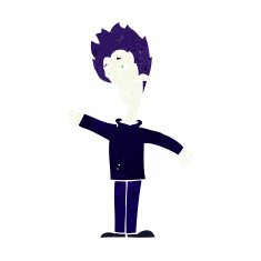 cartoon vampire man N136