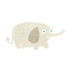 cartoon funny little elephant N8