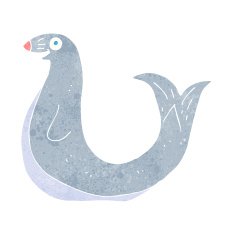cartoon happy seal N24