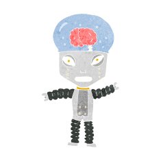 cartoon future robot N12