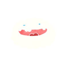 happy cartoon cloud N39