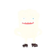 Cartoon Tooth N45