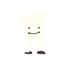 cartoon happy tooth N53