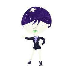 Cartoon Vampire Girl N289