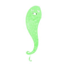 cartoon spooky ghost N125