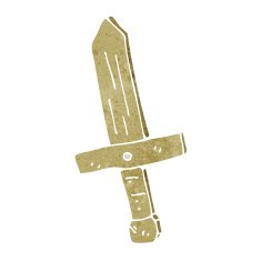 cartoon wooden sword N13