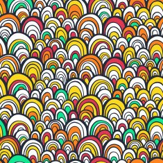 Seamless pattern with colorful abstract scale texture