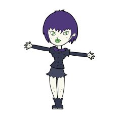Cartoon Vampire Girl N292