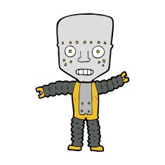 Cartoon Robot N361