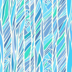 Seamless pattern with colorful abstract doodle ornament N7