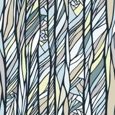 Seamless pattern with colorful abstract doodle ornament N9