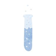 cartoon science test tube N12