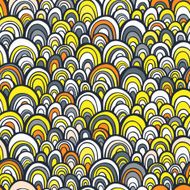 Seamless pattern with abstract doodle hand drawn scale texture N2