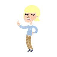 cartoon woman ignoring N32
